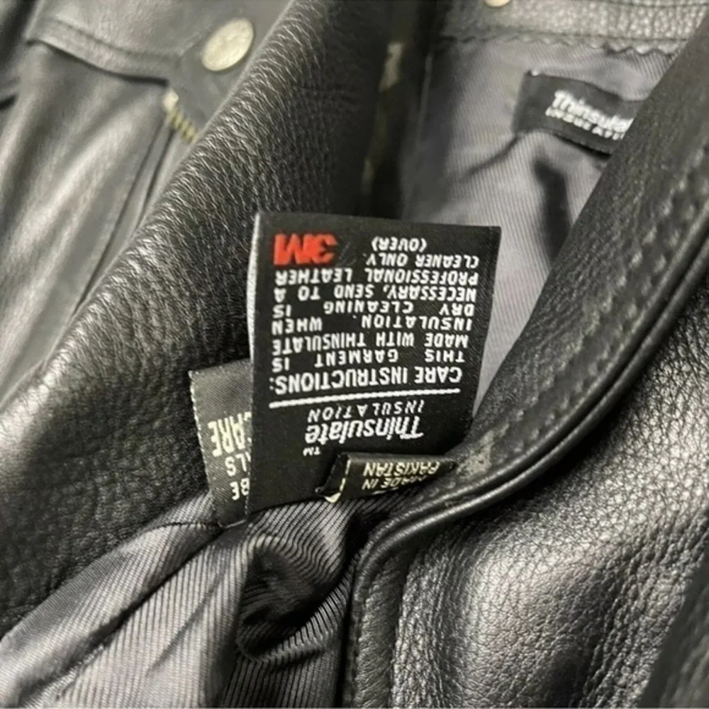 Xpert Performance Gear Premium Leather Jacket With Kevlar Size Medium Motorcycle